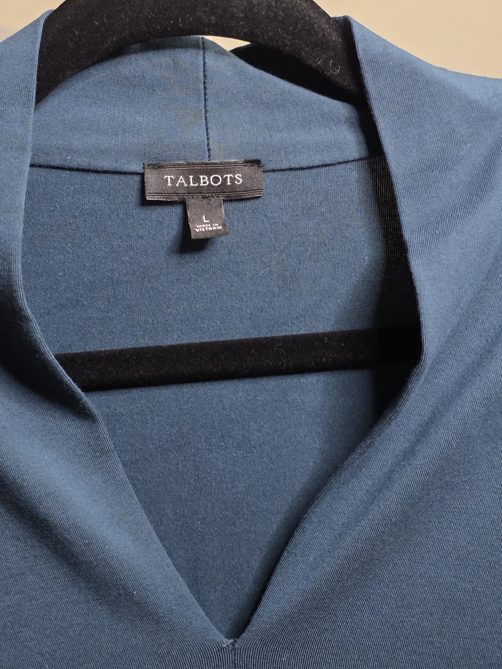 Talbots Teal V-Neck Top - Picture 2 of 3